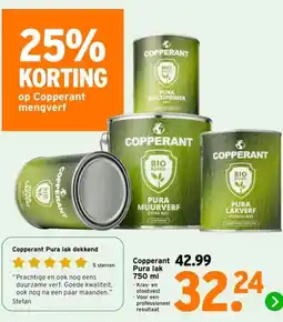 GAMMA Copperant Pura lak dekkend 750 ml aanbieding