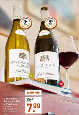 Gall & Gall J. de Villebois Sauvignon Blanc of Pinot Noir aanbieding