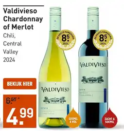 Gall & Gall Valdivieso Chardonnay of Merlot aanbieding