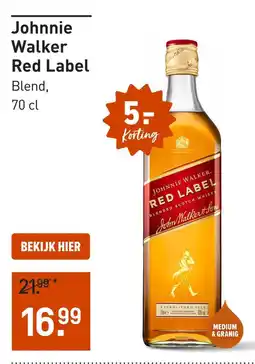 Gall & Gall Johnnie Walker Red Label aanbieding