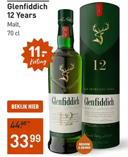 Gall & Gall Glenfiddich 12 Years Malt aanbieding