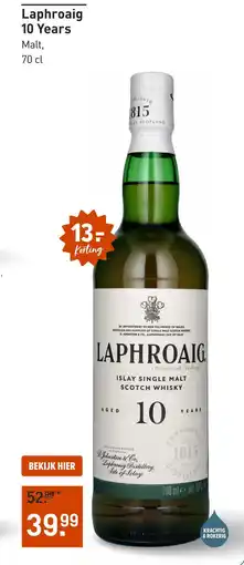 Gall & Gall Laphroaig 10 Years aanbieding