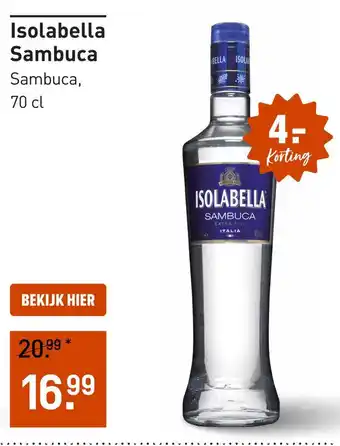 Gall & Gall Isolabella Sambuca aanbieding