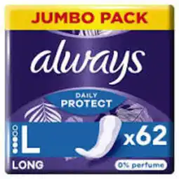 Plein.nl 4x Always Protect Panty Liners Long aanbieding