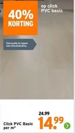 GAMMA Click PVC Basic aanbieding
