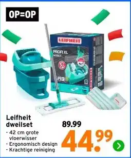 GAMMA Leifheit dweilset aanbieding