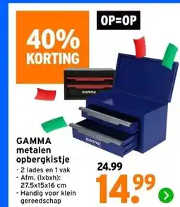 GAMMA GAMMA metalen opbergkistje aanbieding