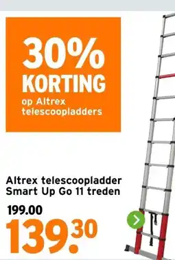GAMMA Altrex telescoopladder Smart Up Go aanbieding