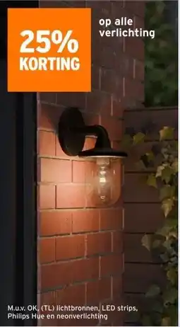 GAMMA op alle verlichting aanbieding