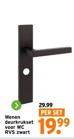 GAMMA Wenen deurkrukset voor WC aanbieding