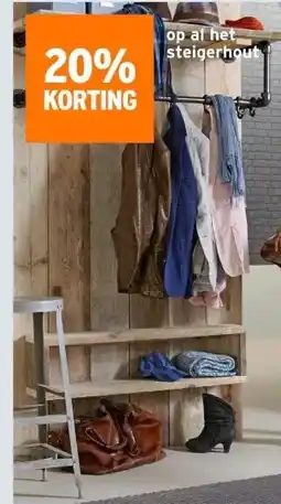 GAMMA op af het steigerhout aanbieding