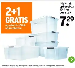 GAMMA Iris click opbergbox aanbieding