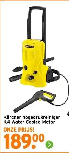 GAMMA Kärcher hogedrukreiniger K4 Water Cooled Motor aanbieding