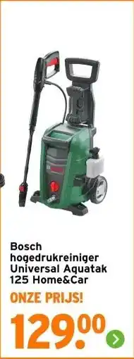 GAMMA Bosch hogedrukreiniger Universal Aquatak 125 Home&Car aanbieding