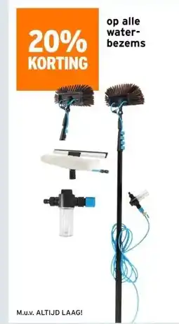 GAMMA op alle water- bezems aanbieding