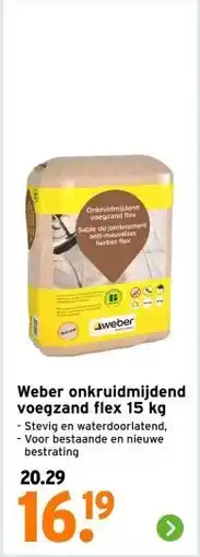 GAMMA Weber onkruidmijdend voegzand flex 15 kg aanbieding