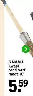GAMMA GAMMA kwast rond verf maat 10 aanbieding