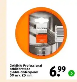 GAMMA GAMMA Professional schilderstape gladde ondergrond aanbieding
