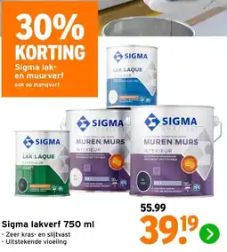 GAMMA Sigma lakverf 750 ml aanbieding