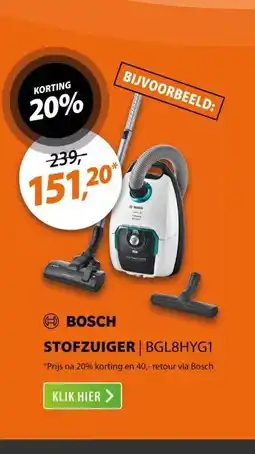 Expert Bosch BGL8HYG1 Wit aanbieding