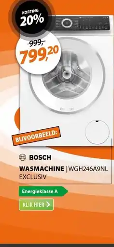 Expert Bosch WGH246A9NL EXCLUSIV aanbieding