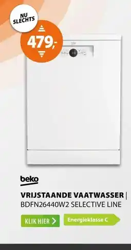 Expert Beko BDFN26440W2 Selective Line aanbieding