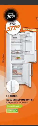 Expert Bosch KGE36EWCP EXCLUSIV Wit aanbieding