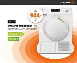 Expert Miele TEA 535 WP Excellence EcoSpeed aanbieding
