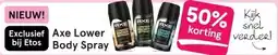 Etos Axe Lower Body Spray aanbieding