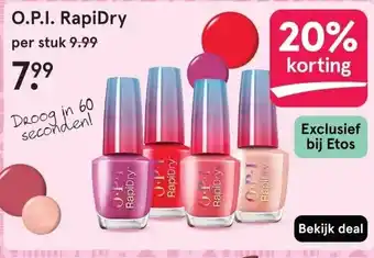 Etos O.P.I. RapiDry aanbieding