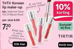 Etos TirTir Korean lip make-up aanbieding
