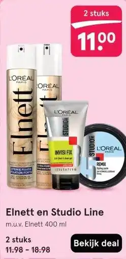 Etos Elnett en Studio Line aanbieding