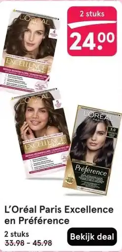 Etos L'Oréal Paris Excellence en Préférence aanbieding