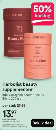 Etos Herbolist beauty supplementen aanbieding