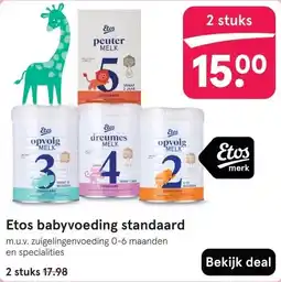 Etos Etos babyvoeding standaard aanbieding