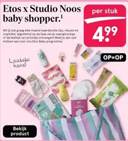 Etos Etos x Studio Noos baby shopper.¹ aanbieding