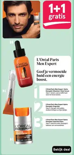 Etos L'Oréal Paris Men Expert Geef je vermoeide huid een energie boost. aanbieding