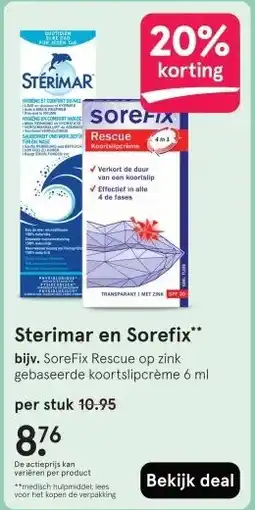 Etos Sterimar en Sorefix aanbieding