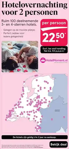 Etos Hotelovernachting voor 2 personen aanbieding