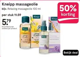 Etos Kneipp massageolie aanbieding