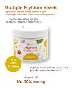 De Rode Pilaren Multiple Psyllium Vezels aanbieding