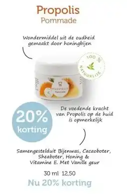De Rode Pilaren Propolis Pommade aanbieding