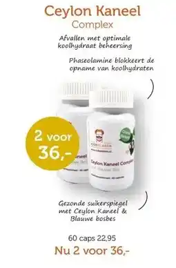 De Rode Pilaren Ceylon Kaneel Complex aanbieding