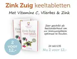 De Rode Pilaren Zink Zuig keeltabletten aanbieding