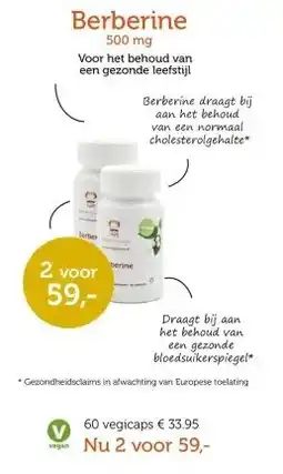 De Rode Pilaren Berberine aanbieding