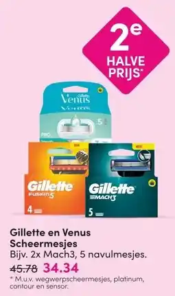 DA Gillette en Venus Scheermesjes aanbieding