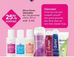 DA DA en Durex Glijmiddel aanbieding