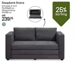 Leen Bakker Slaapbank Sirena aanbieding