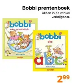 Trekpleister Bobbi prentenboek verkrijgbaar. aanbieding