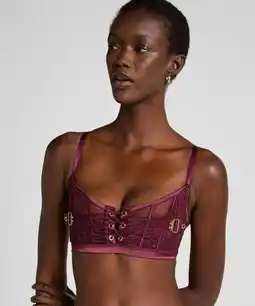 Hunkemoller Hunkemöller Niet-voorgevormde longline bh Avela Rood aanbieding